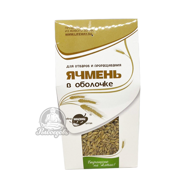 Ячмень в оболочке Продукты из живого зерна 400гр