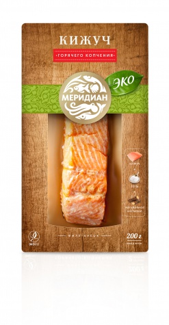 Кижуч филе-кусок горячего копчения, ЭКО. 200 г