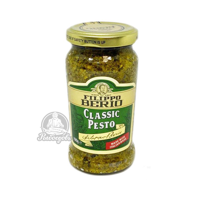 Соус на основе растительного масла песто классический Filippo Berio 190гр