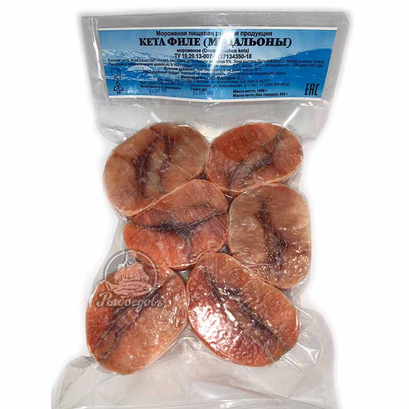 Филе кеты (медальоны)