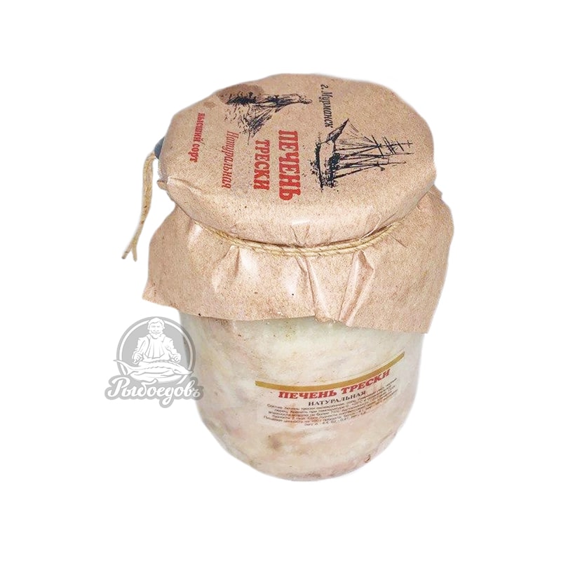 Печень Трески premium из охлаждённого сырья в стеклянной банке 720гр