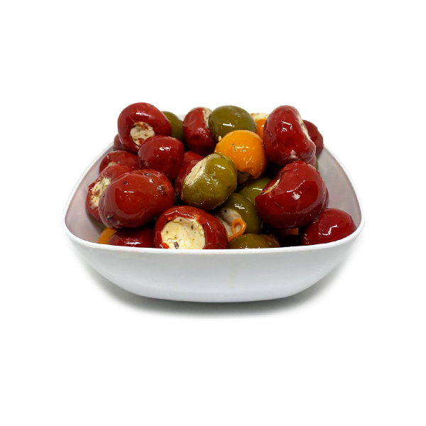 Перец черри ассорти с греческим сыром