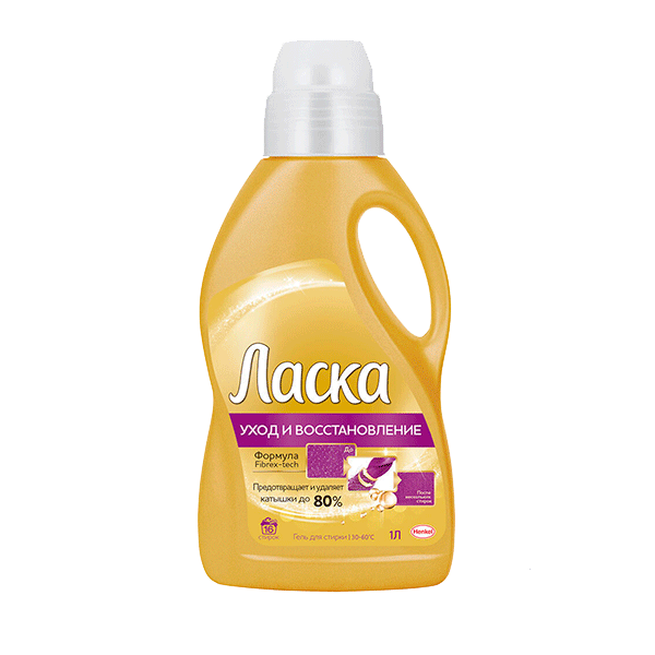 Гель для стирки Ласка  Уход и восстановление 1л