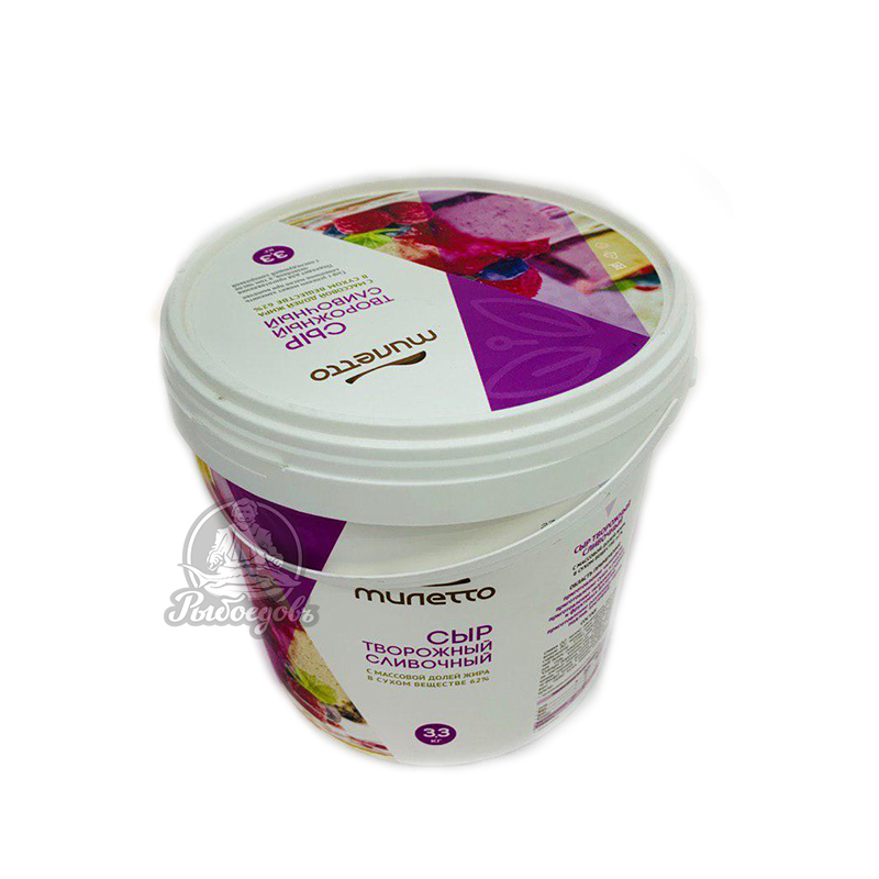 Творожный сливочный сыр Miletto 3,3кг