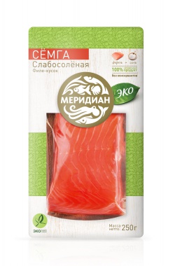 Семга филе-кусок слабосоленая, 250 г