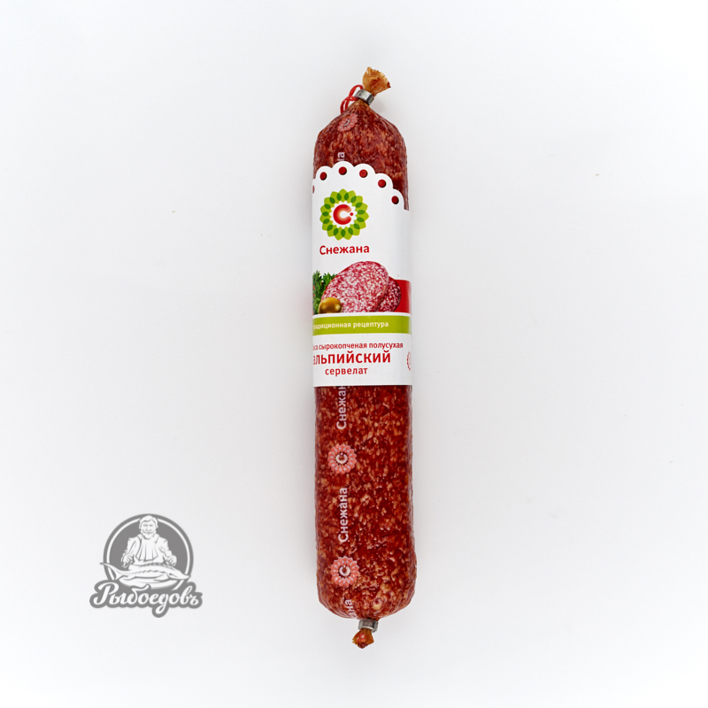 Сервелат альпийский сырокопченый