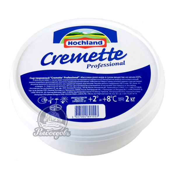 Сыр творожный cremette 2кг