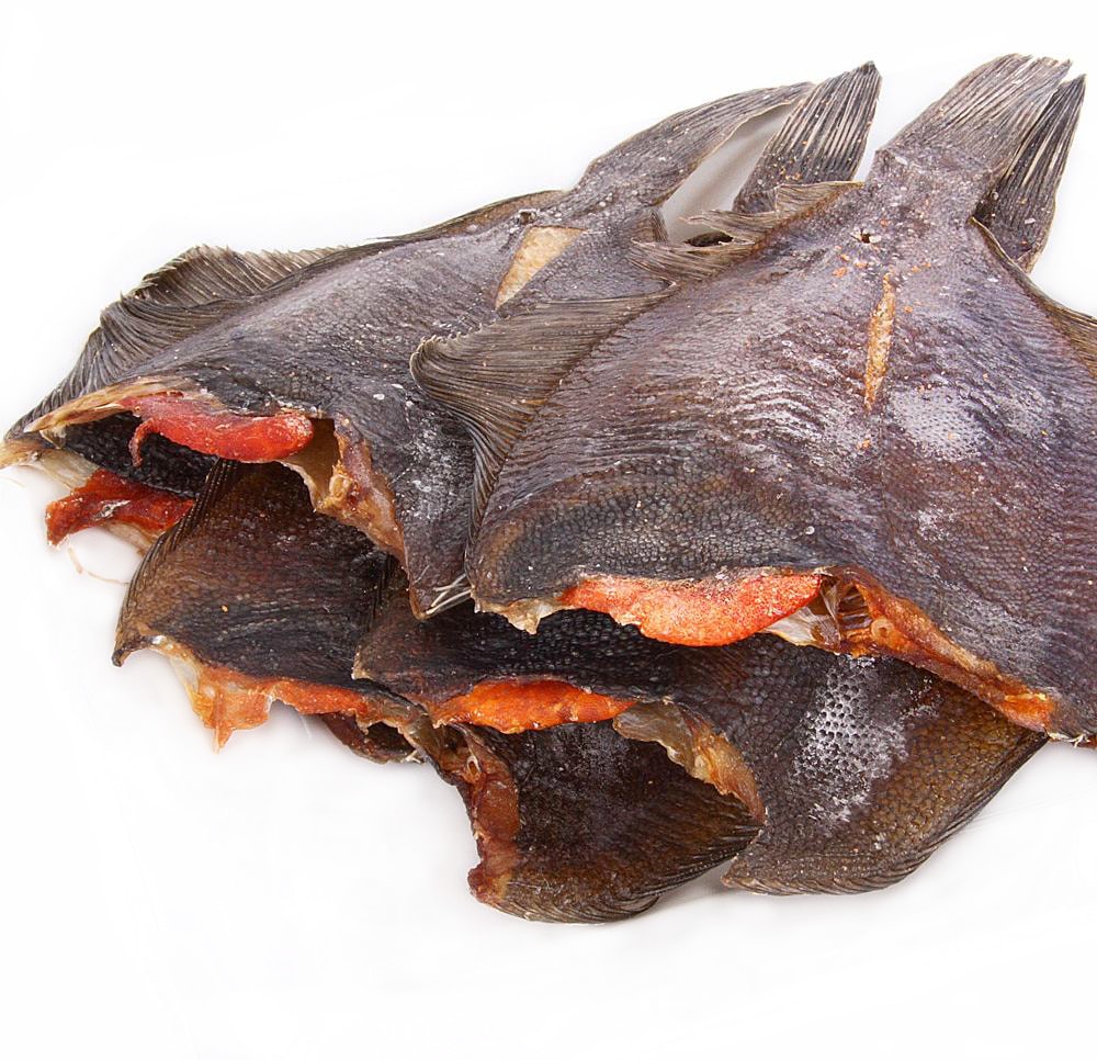 Камбала икряная пятнистая б/г, вяленая