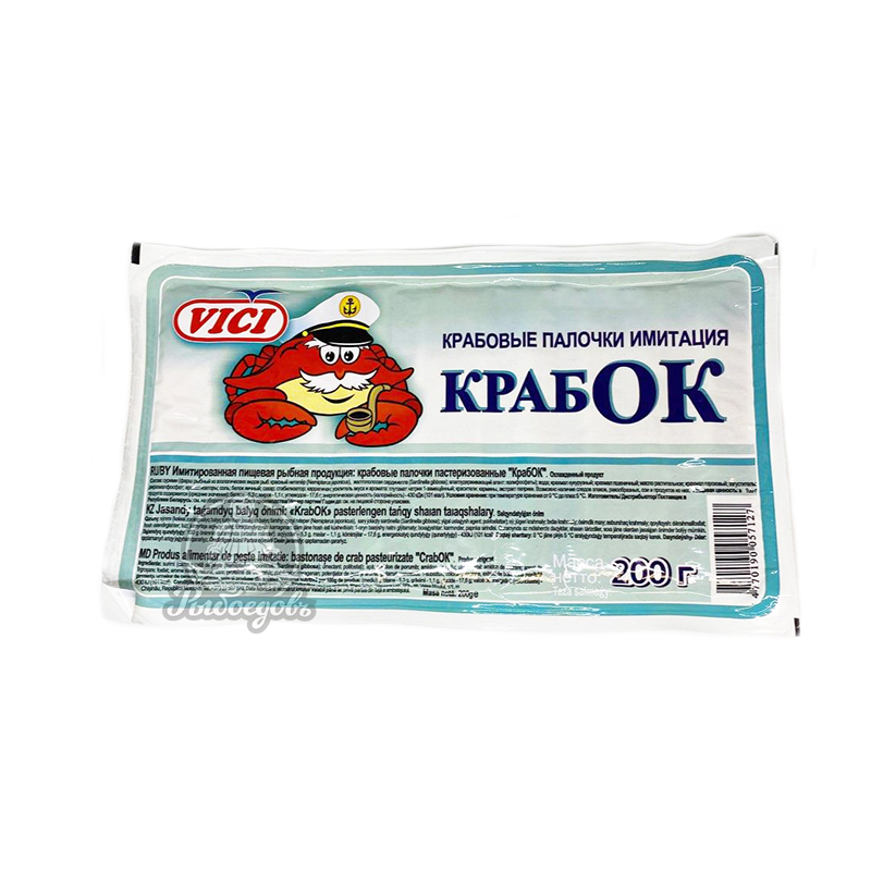 Крабовые палочки имитация КрабОК Vici 200гр