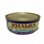 Килька приморская неразделанная обжаренная в томатном соусе 240гр.