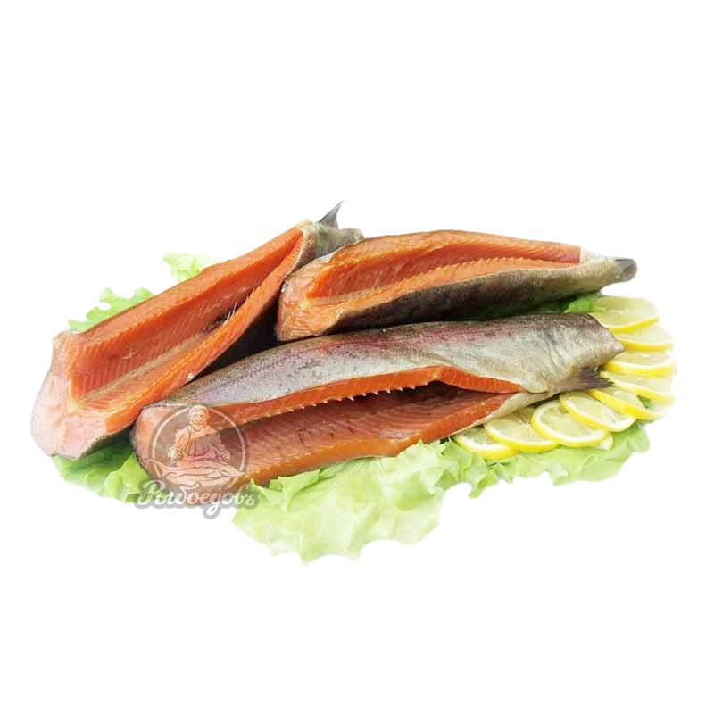 Чавыча, филе на коже, холодного копчения 2-3 кг