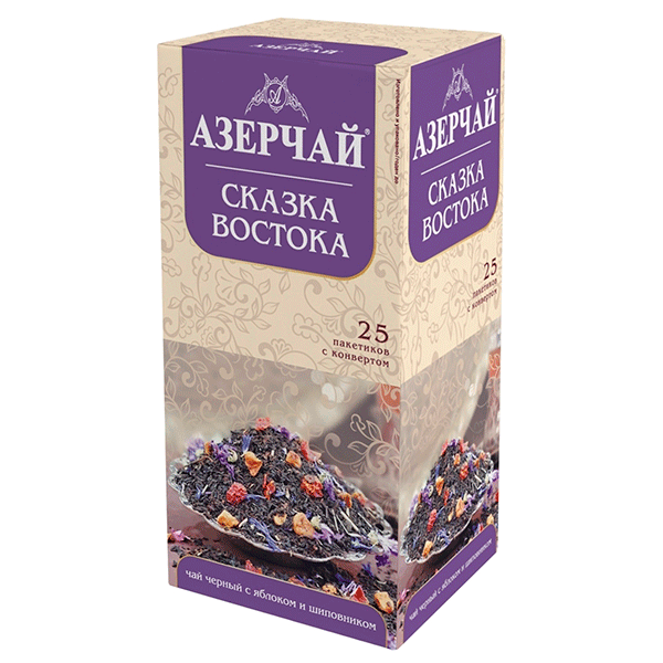 Чай Азерчай сказка востока 25 пакетиков