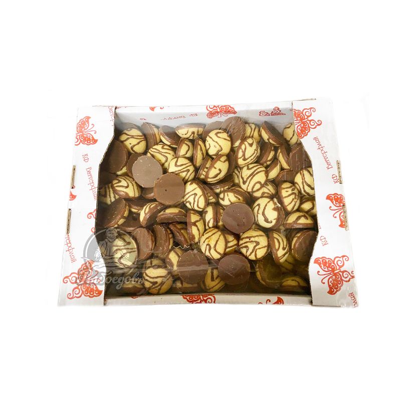 Лукошко с Малиновой начинкой и Шоколадной глазурью Баттерфляй 2кг