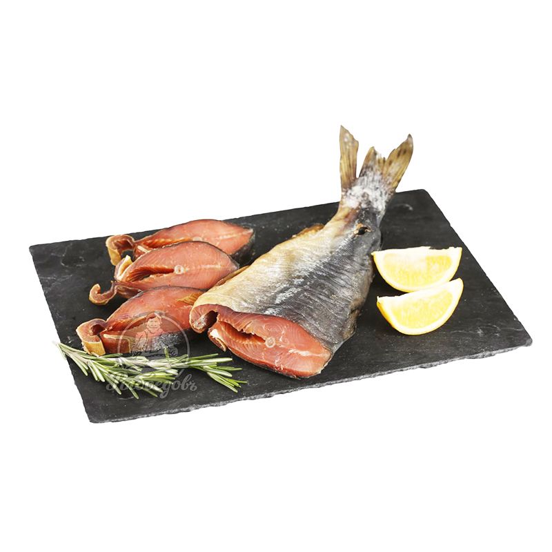 Горбуша холодного копчения потрошеная без головы Premium 600-800гр