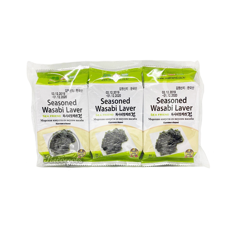Морская капуста со вкусом васаби 3шт