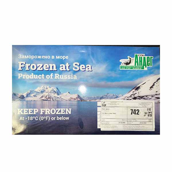 Филе трески 228-454г судовой заморозки 6кг