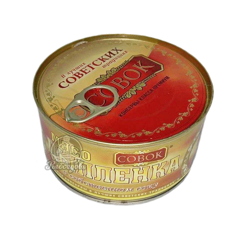 Мясо цыпленка в собственном соку (совок) в лучших советских традициях 325гр