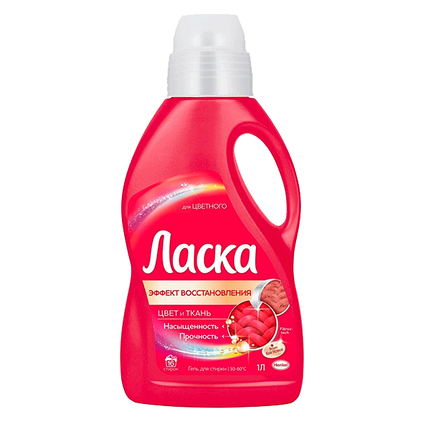 Гель для стирки Ласка  Эффект восстановления для цветного 1л