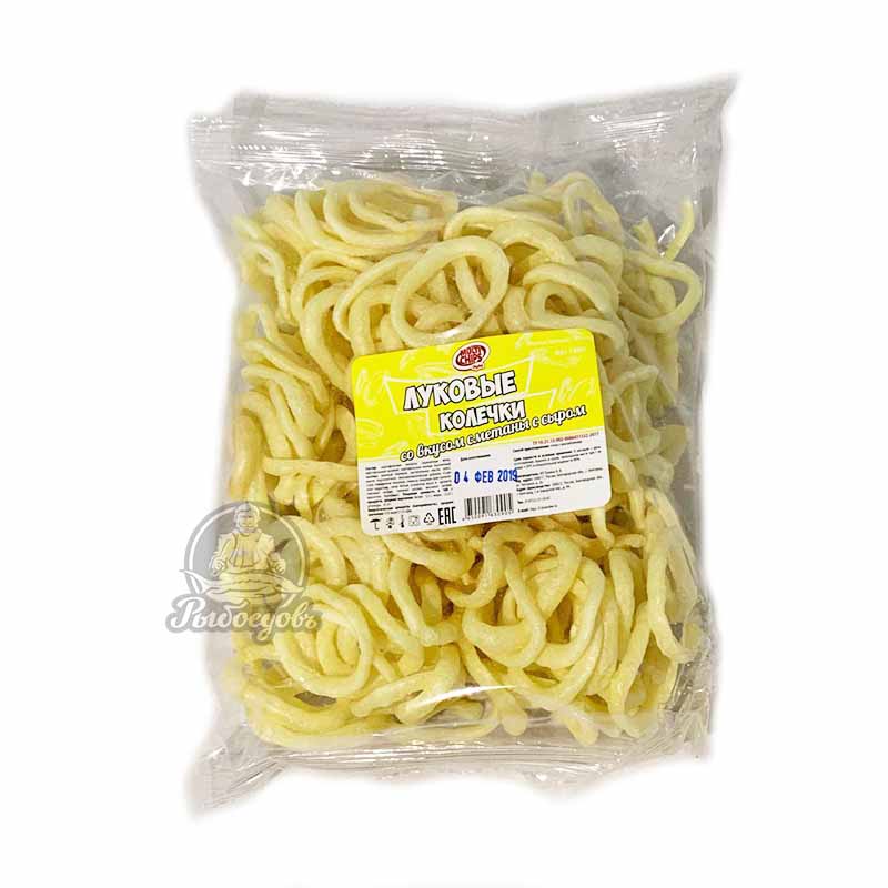 Луковые колечки со вкусом сметаны и сыра вес 80г