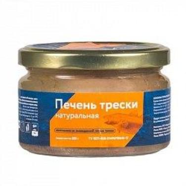 Печень трески натуральная из охлаждённого сырья 200мл