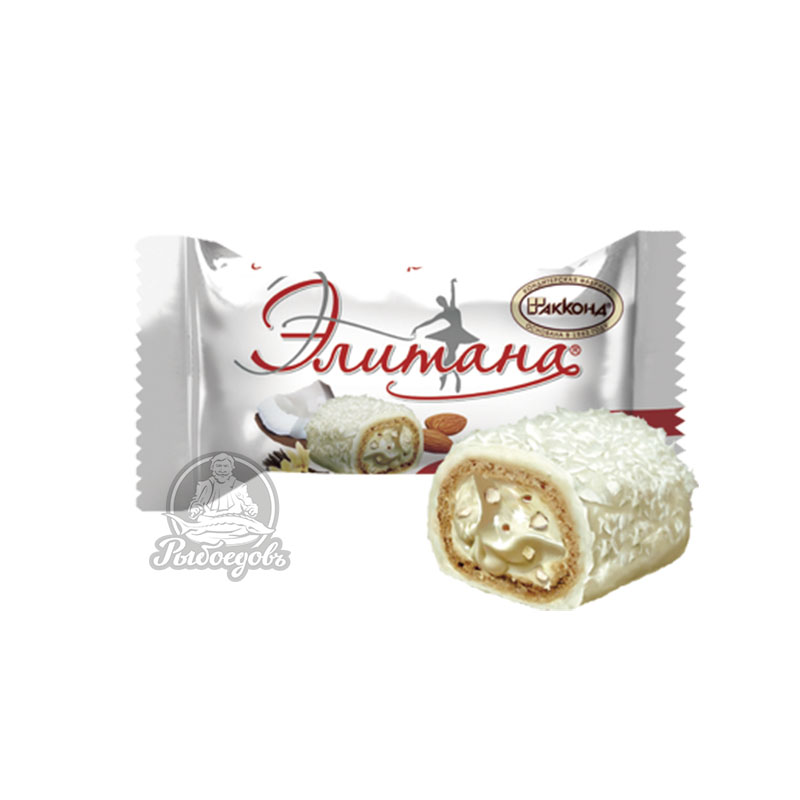 Мини десерт (Элитана) со стружкой кокоса в белой шоколадной глазури