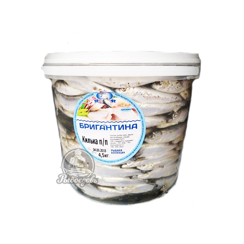 Килька слабосоленая ведро 4кг