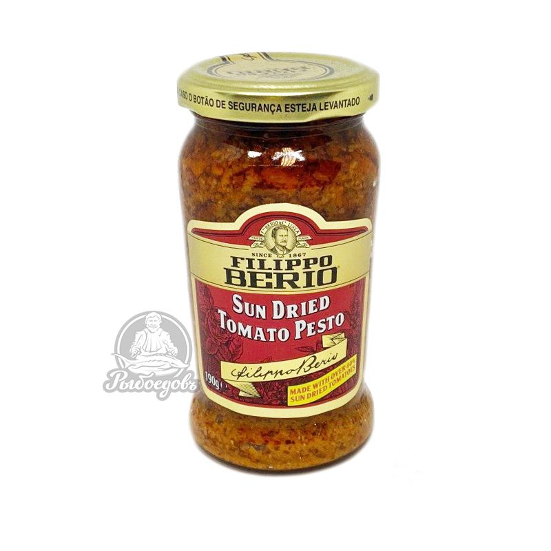 Соус на основе растительного масла песто с томатами гриль Filippo Berio 190гр