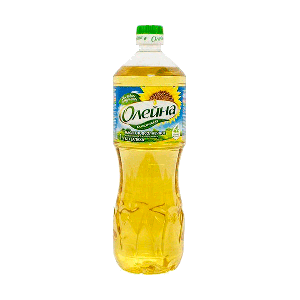 Масло подсолнечное рафинированное Олейна 1л