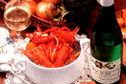 Раки в белом вине