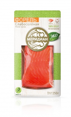 Форель филе-кусок слабосоленая, 250гр