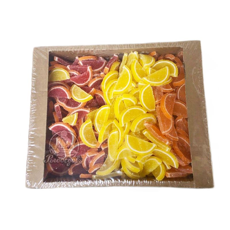 Мармелад желейный резаный мармеладные дольки вкусом цитруса Славконд 2,5кг