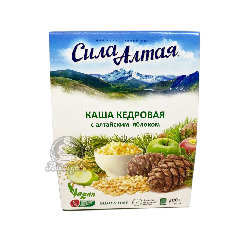 Каша кедровая с алтайским яблоком Сила Алтая 200гр