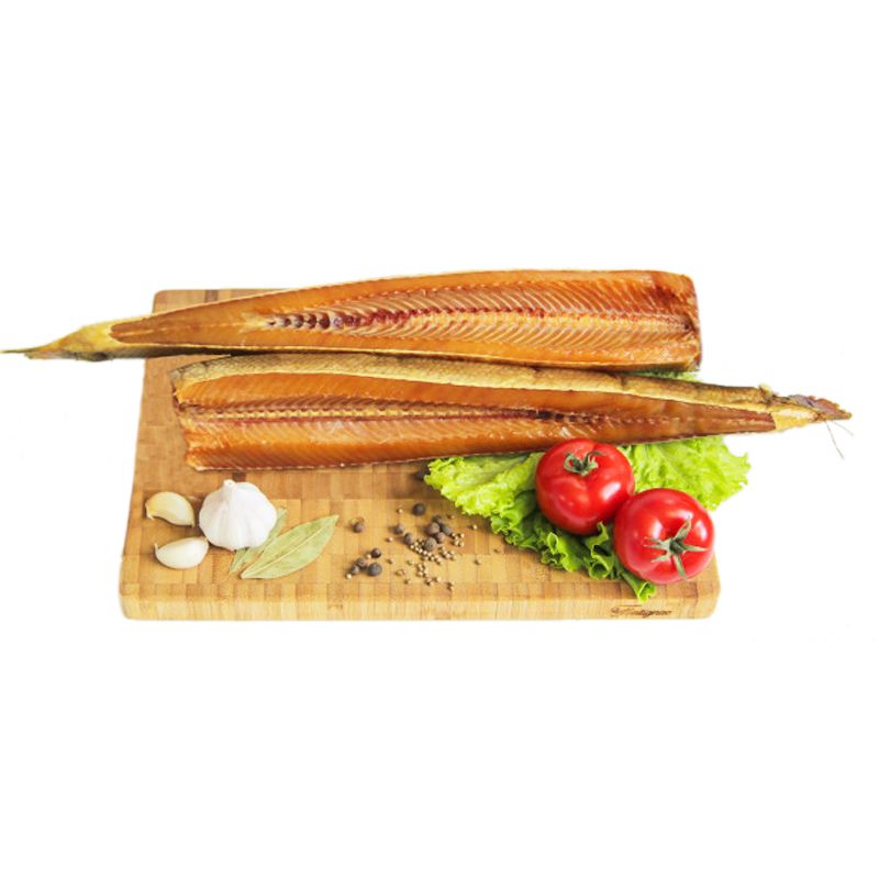 Омуль холодного копчения балык (спинка) 350-600гр Premium