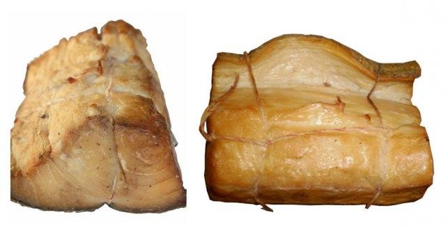 Масляная холодного копчения кусок в вакуумной упаковке