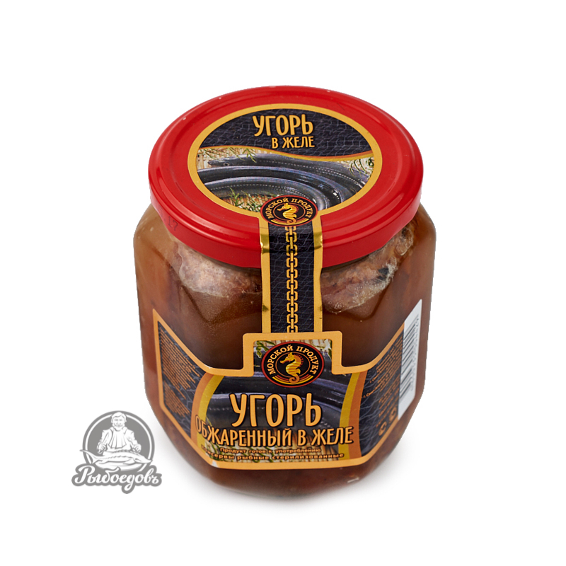 Угорь жареный в желе 550 грамм