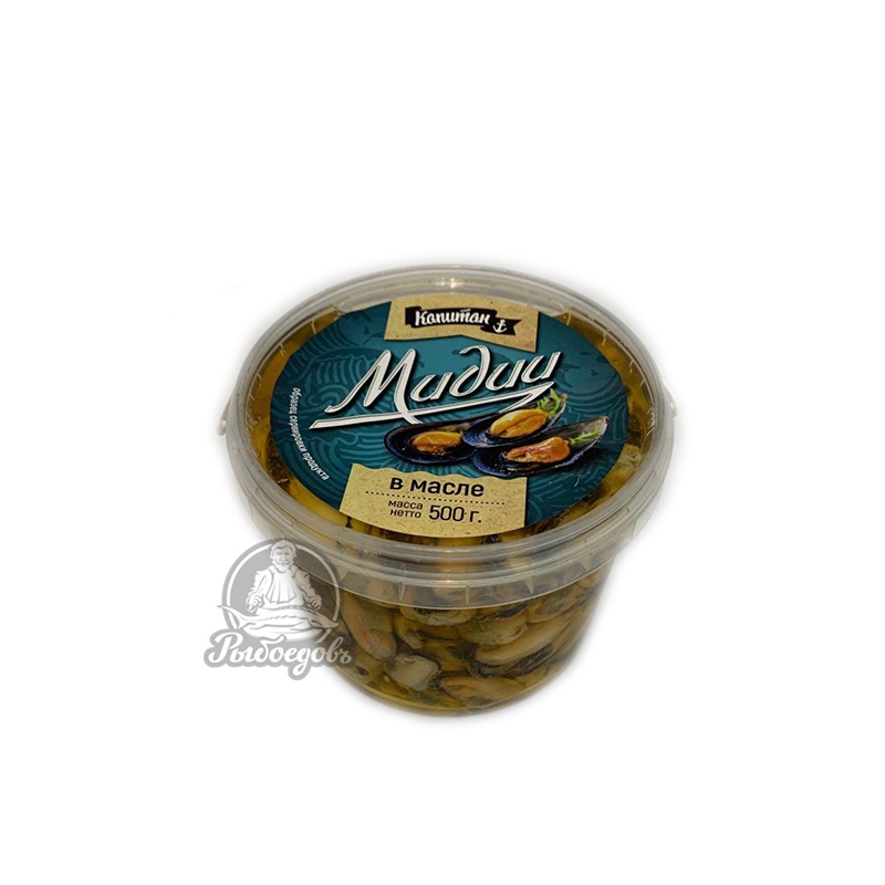 Мидии в масле Капитан 500г