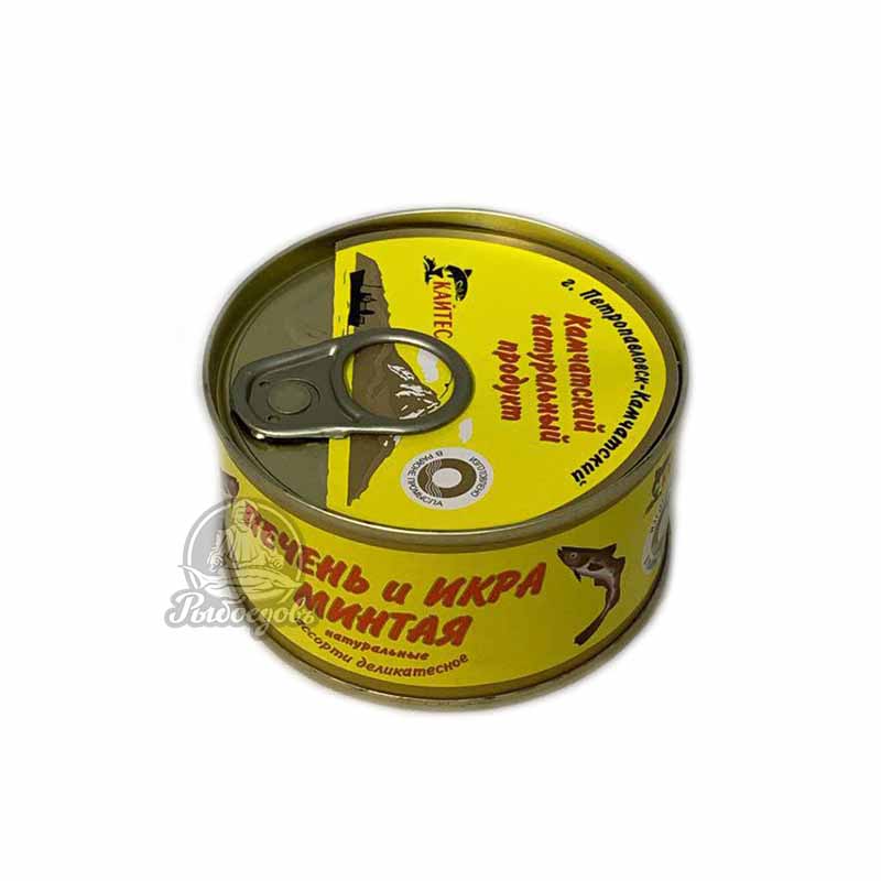 Печень и икра минтая 120г