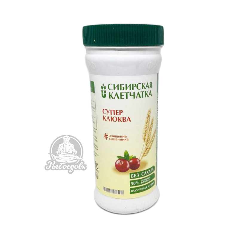 Сибирская Клетчатка Супер клюква 280гр