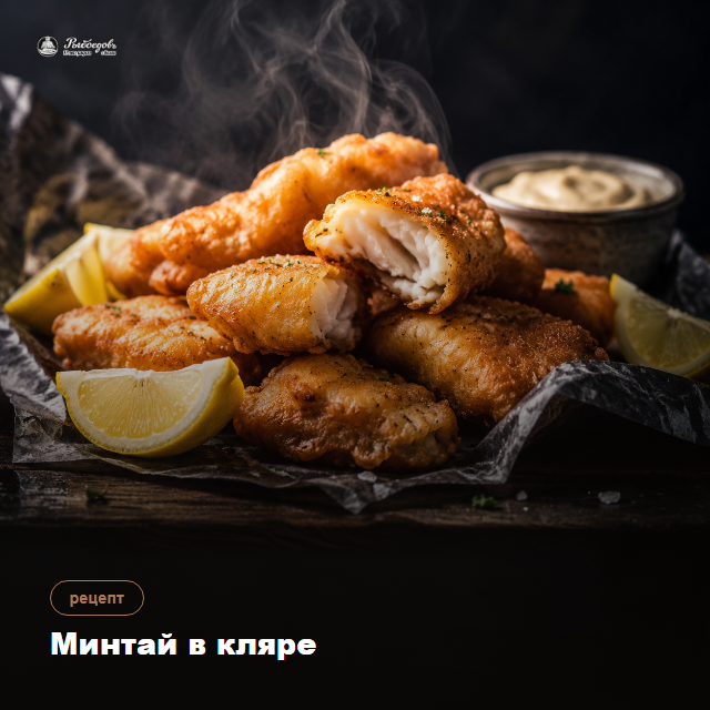 Минтай в кляре — хрустит, потому что кляр ледяной, а масло горячее