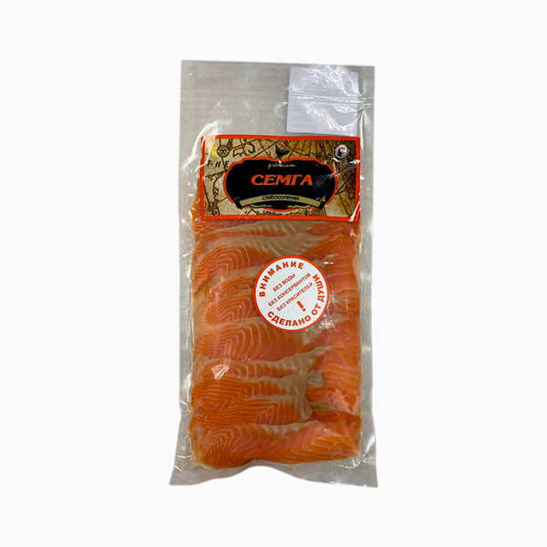 Филе семги нарезка без консервантов, 500 гр.