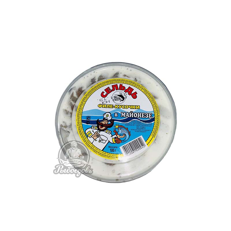 Сельдь филе-кусочки в майонезе 180г