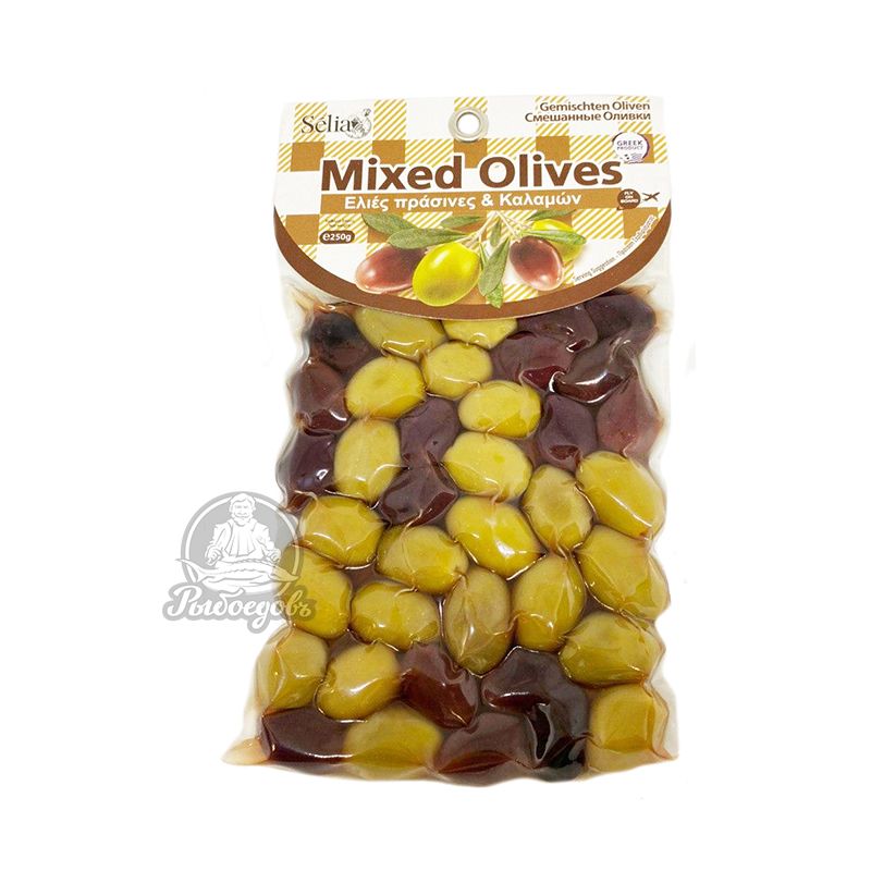 Ассорти из греческих оливок Mixed Olives Selia 250гр