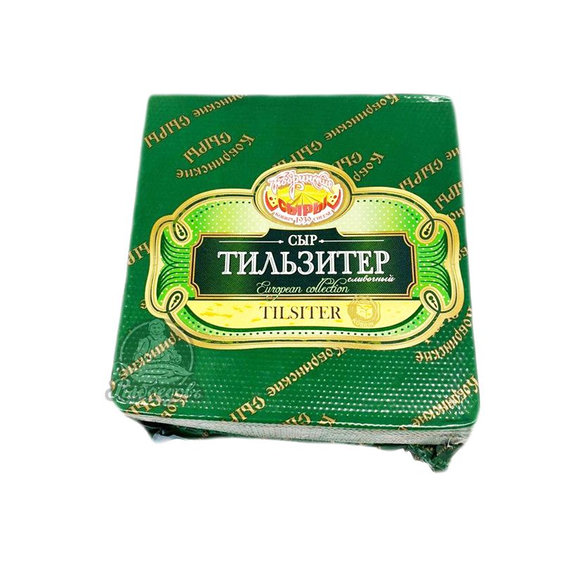 Сыр Тильзитер Сливочный с ароматом Сливок Кобринские сыры