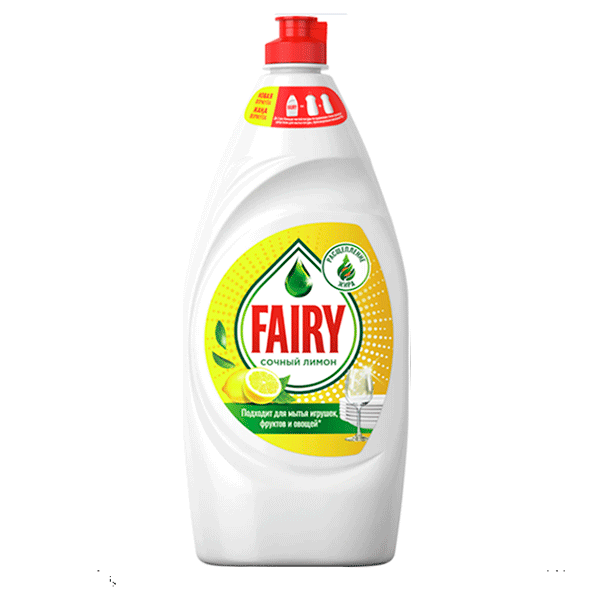 Средство для мытья посуды "Сочный лимон" Фэйри 1л