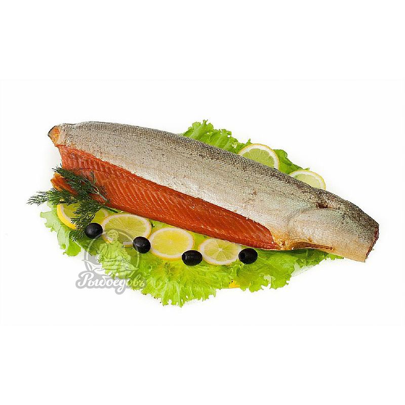 Форель холодного копчения балык натуральный, вес 2 кг+ (Деликатес)