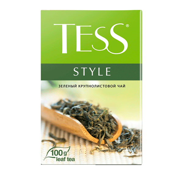 Tess зелёный крупнолистовой чай Style 100гр