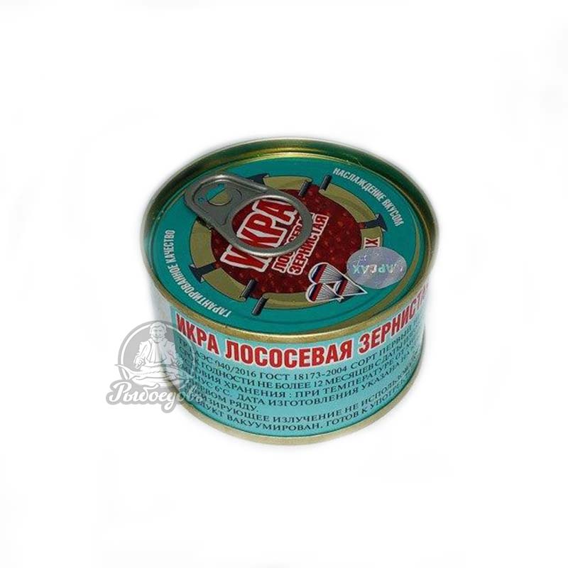 Икра зернистая горбуши в железной банке 140г