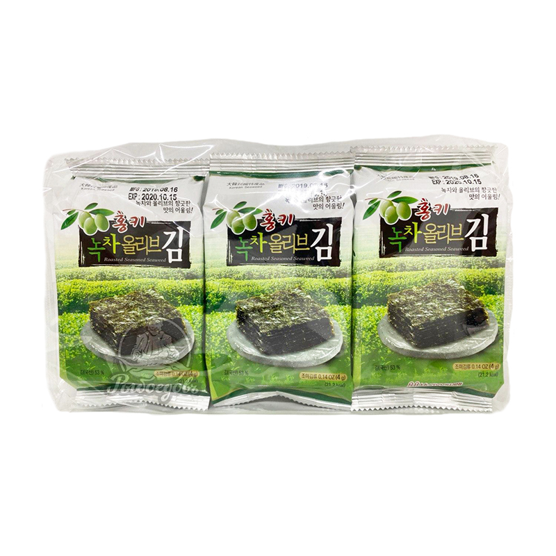 Водоросли с зелёным чаем 3шт