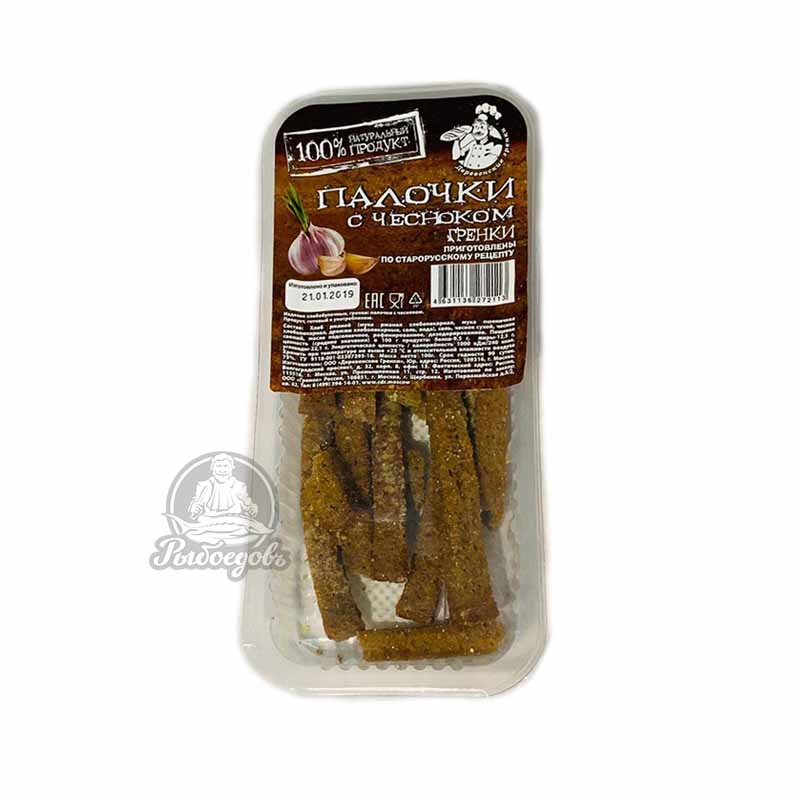 Гренки палочки с чесноком вес 100г
