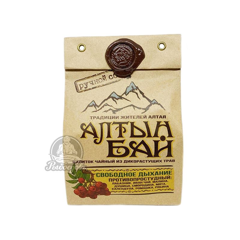 Напиток чайный из дикорастущих трав Свободное дыхание противопростудный Алтын Бай 100гр